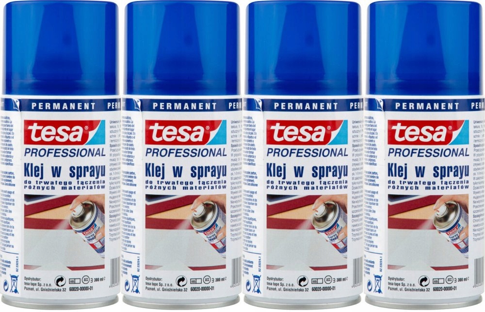 TESA клей спрей Спрей универсальный сильный x4