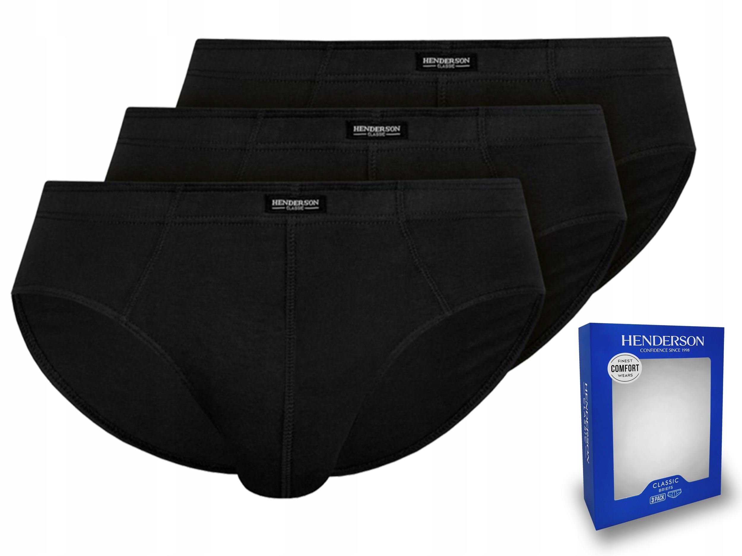 

Slipy męskie Classic Henderson , 3 szt Czarne , M