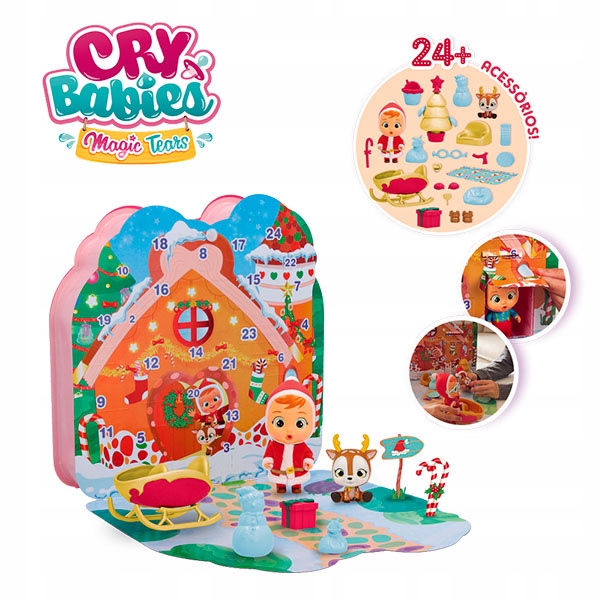 Адвент-календарь Cry Babies Magic Tears Claus, кукла, олень и 24 сюрприза, от 3 лет — фото 5