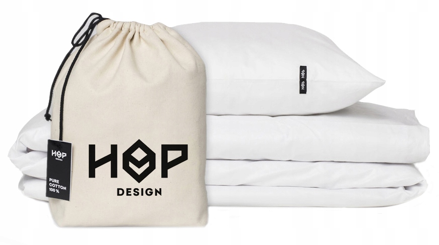 Posteľná Bielizeň bavlna 100 % čistá hrubá 160x200 2x50x60 biela Hop Design