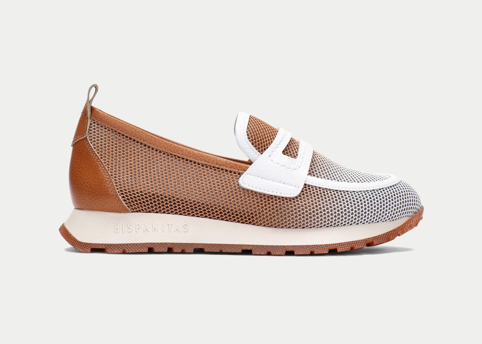 Hnědé a bílé dámské polobotky Hispanitas BHV254043 r40