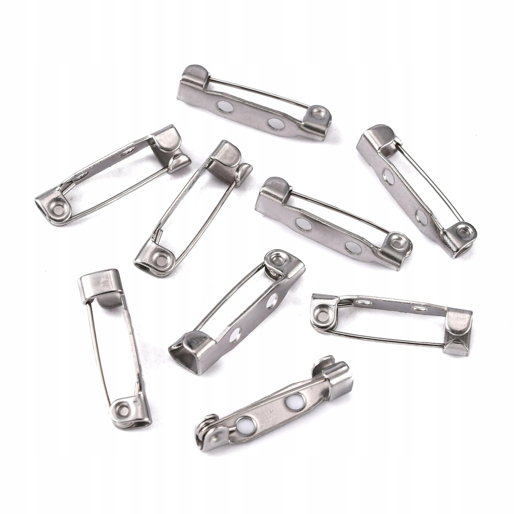 Základna pro Brože Špendlík Nerezová Ocel 2 otvory 19x5x5 mm Pin 0.8 mm 100 ks
