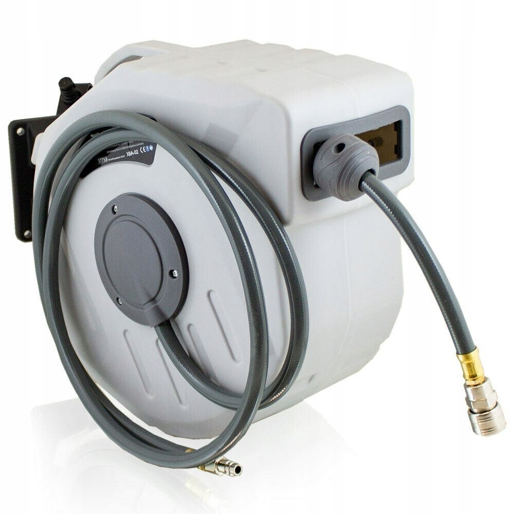 WĄŻ PNEUMATYCZNY do KOMPRESORA SPRĘŻARKI AUTOMATYCZNY ZWIJAK 15m 1/4 Marka KMK