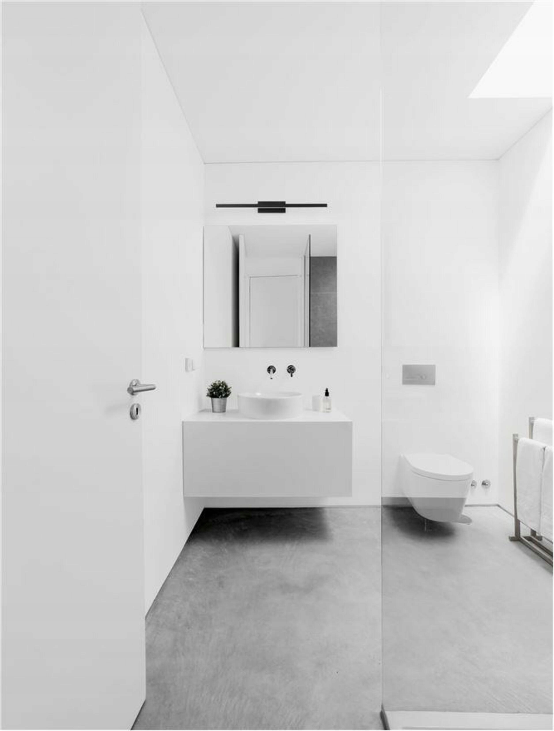 Nova Luce nástěnné svítidlo nad obrazy a zrcadla Flat černý hliník a akryl