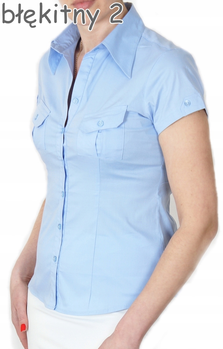 Taliowana klasyczna koszula bawełna KOLORY 1198 Dekolt kołnierzyk