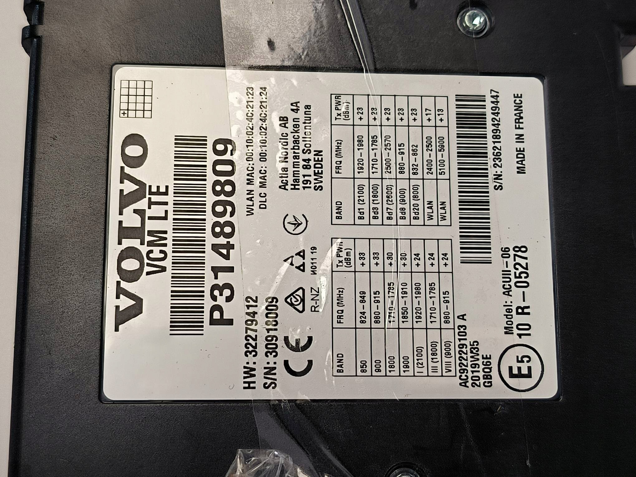 Module VCM 31489809 VOLVO V60 II