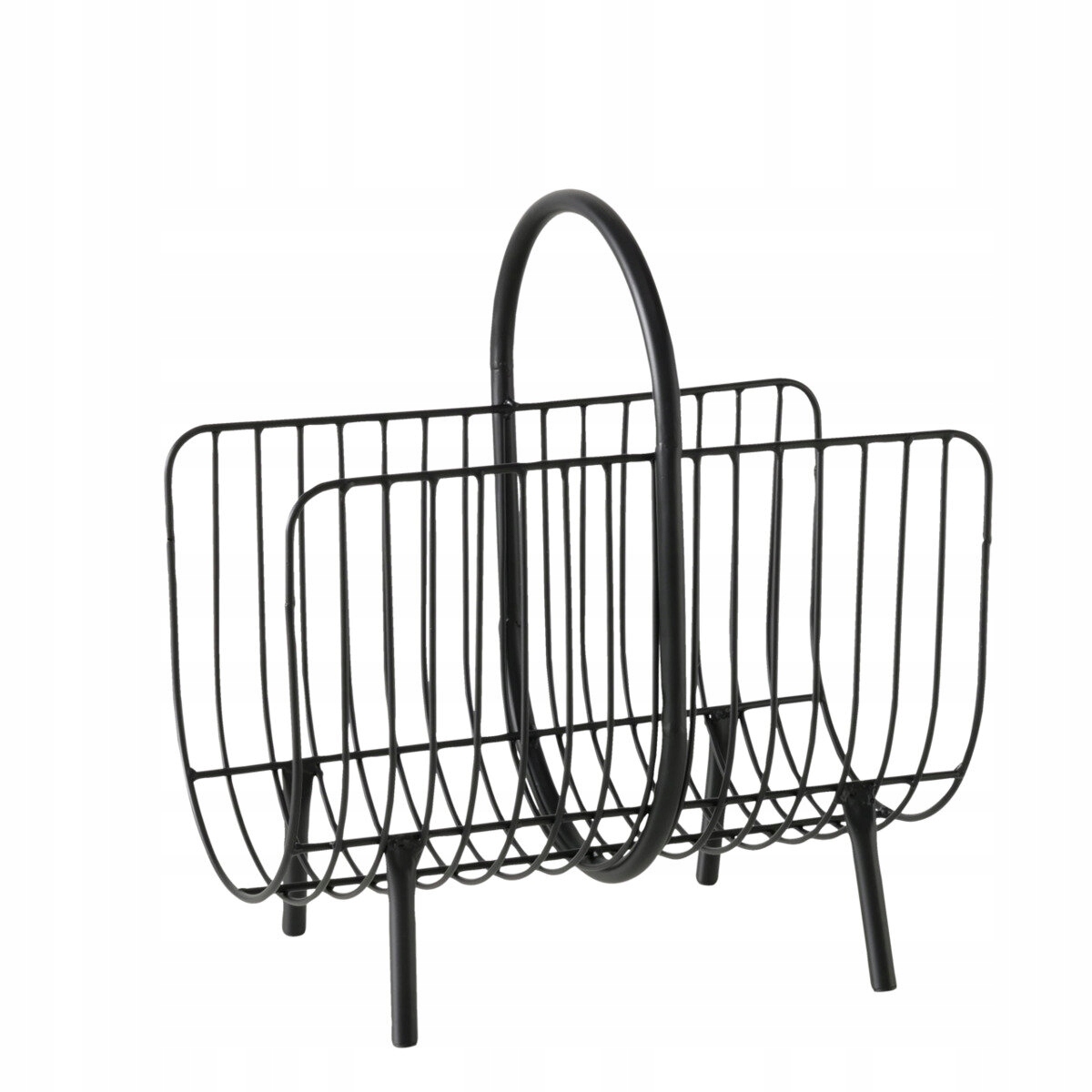 Čierny Kovový Novinový Nosič Na Uloženie Novín Cindy 22 X 40 CM