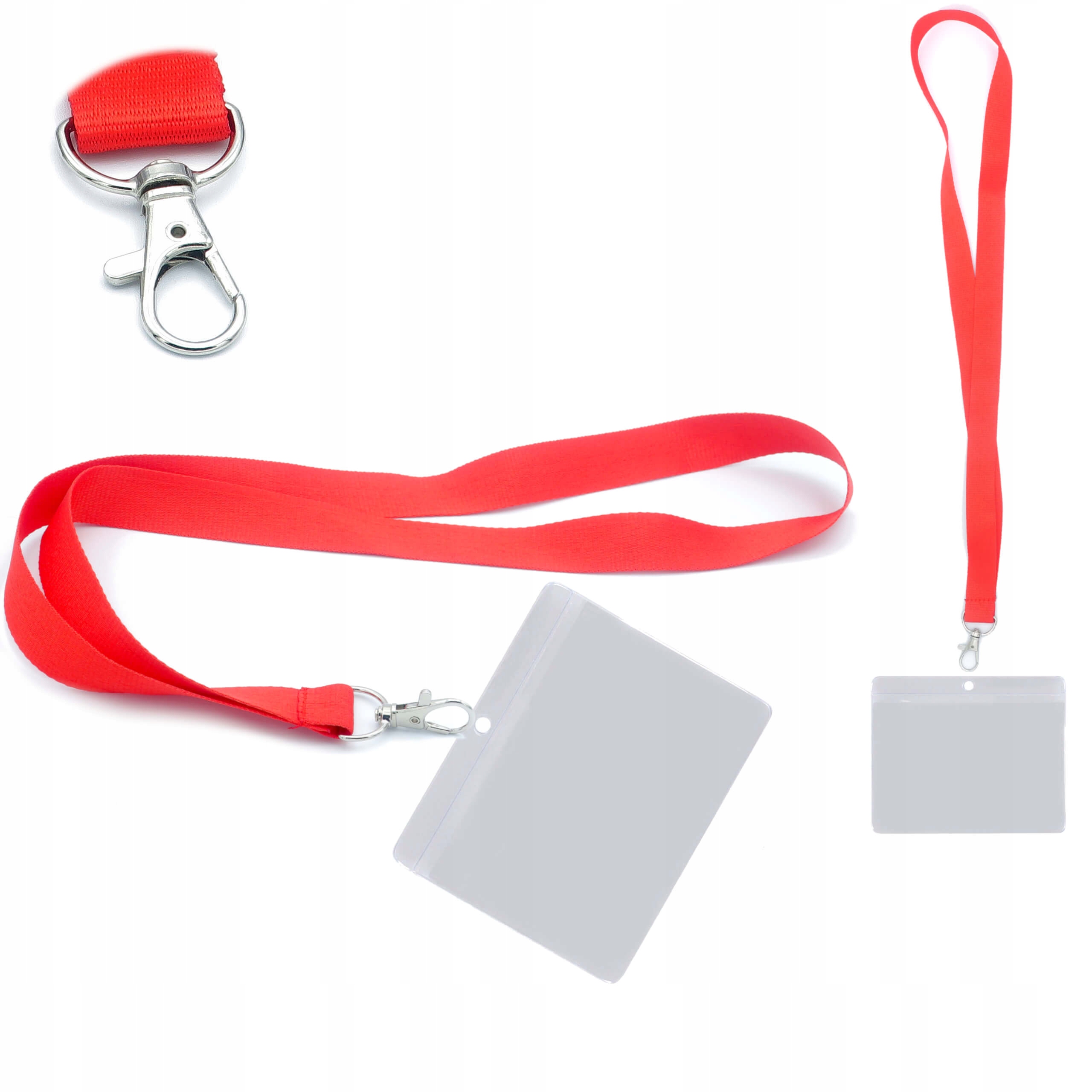 

Identyfikator poziomy holder 93x65mm smycz 90cm