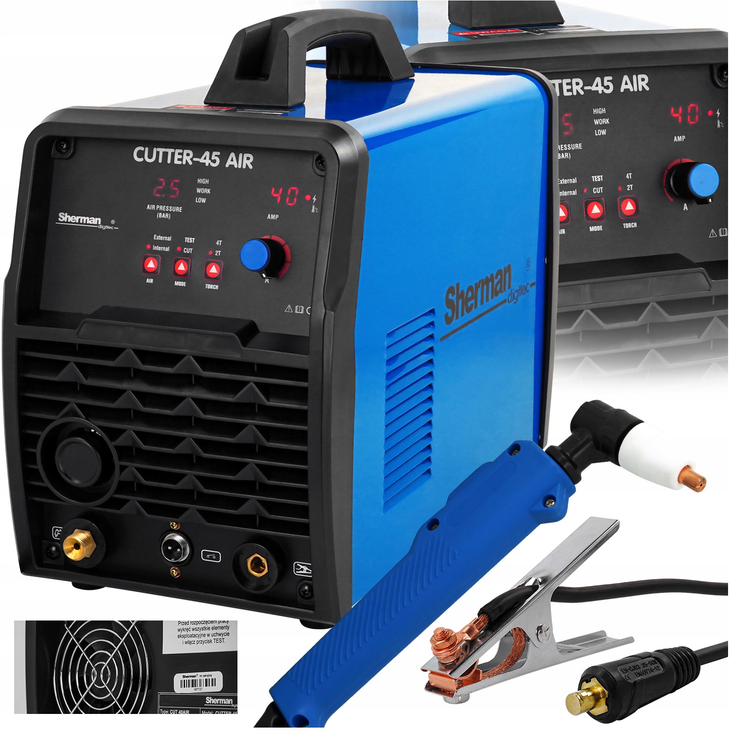 Przecinarka plazmowa ze sprężarką Cutter plazma