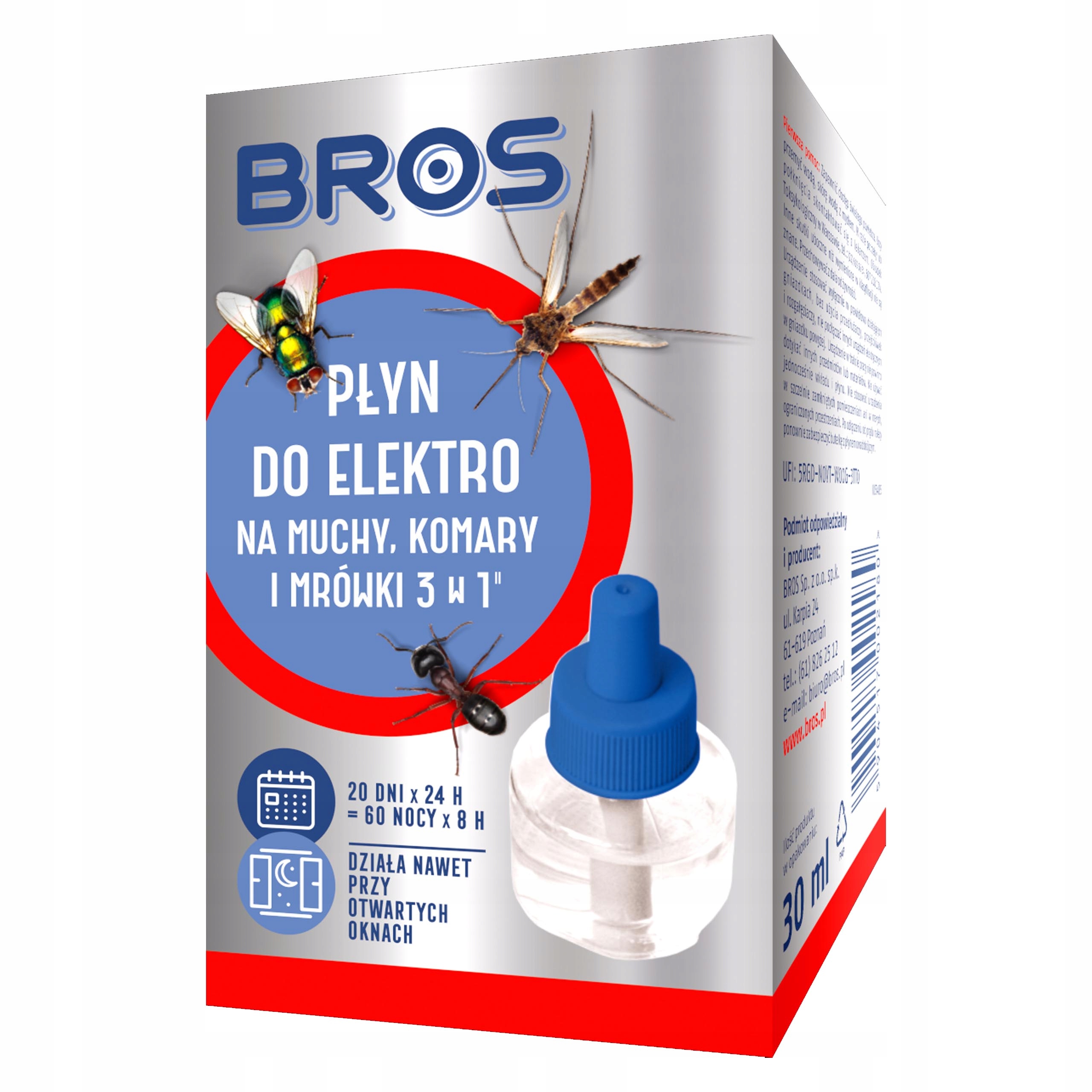 

Płyn do elektro na muchy, komary i mrówki Bros