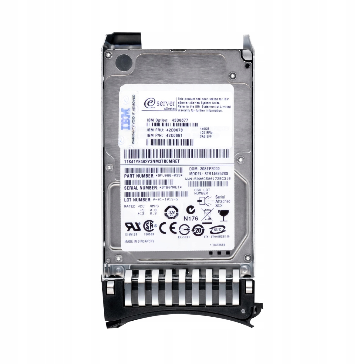 Ibm 42D0678 42D0681 146GB 15K SAS-2 2,5'' ST9146852SS