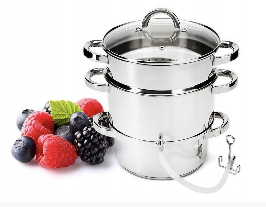 Sokownik Hoffman 8 l srebrny Stal nierdzewna SOKOWNIK PAROWY Z WĘŻYKIEM Kod producenta HF-2601