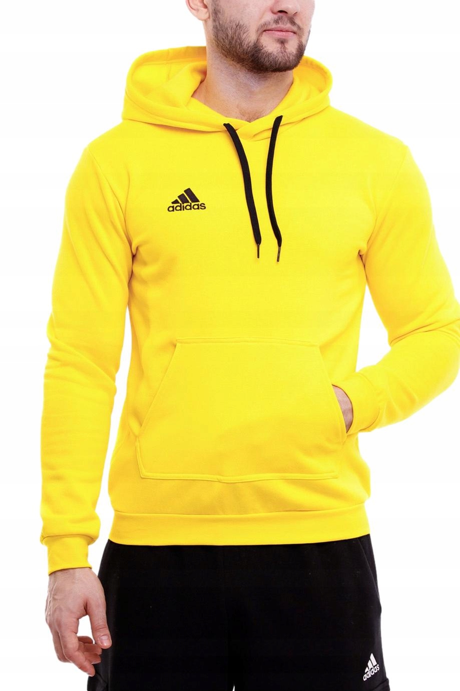 Pánská Mikina adidas s kapucí Klokanka Bavlněná sportovní mikina vel S