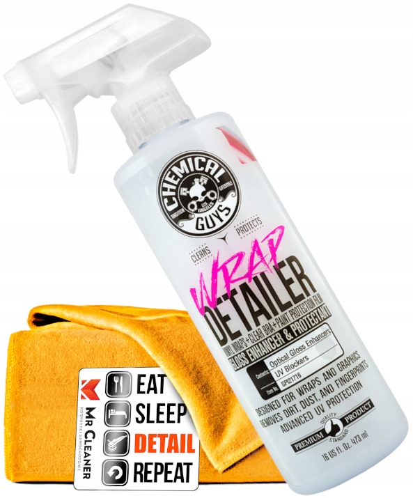 Chemical Guys Wrap Detailer автомобиля с пленкой