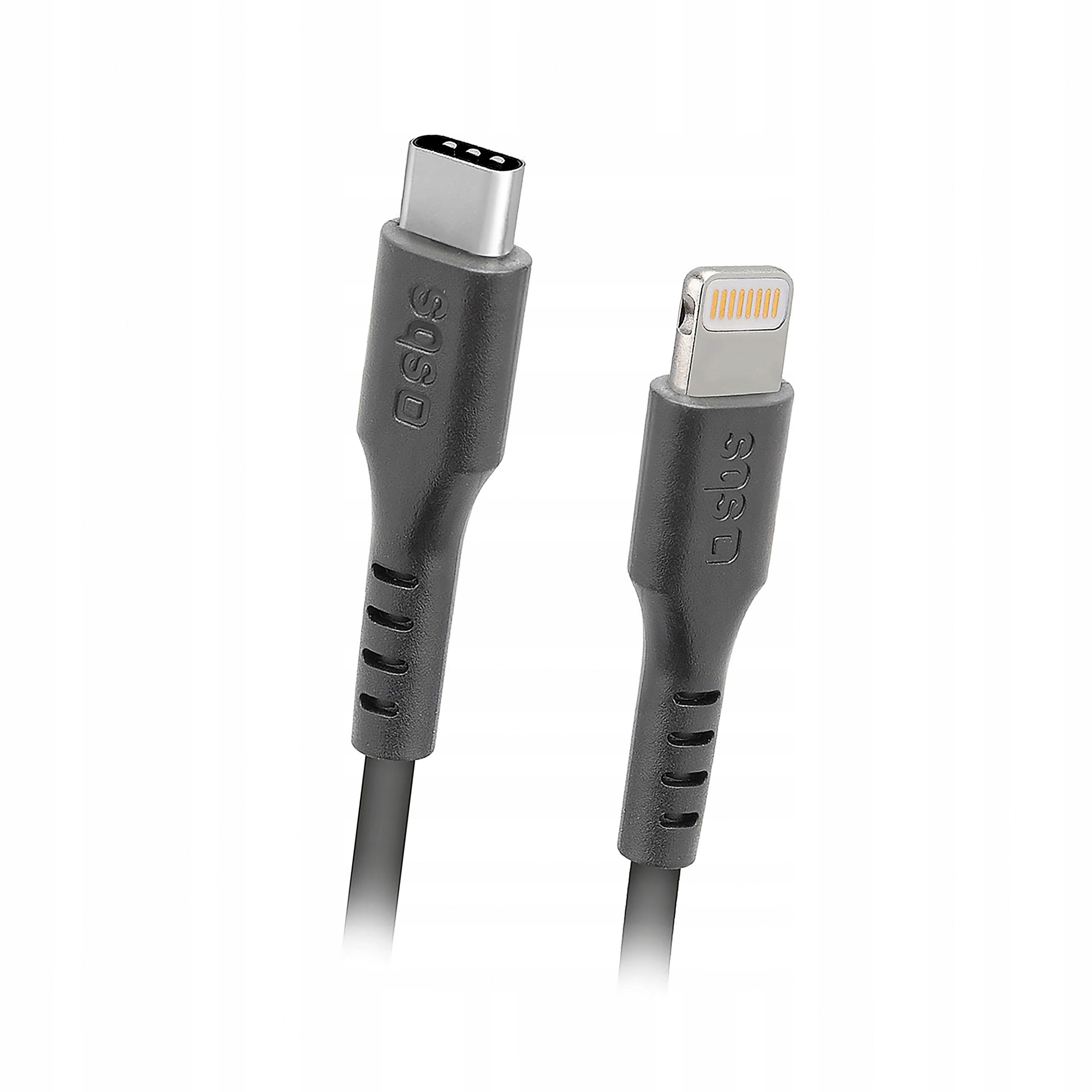 Kabel Sbs TECABLELIGTC1K Usb-c Lightning 20W 1m czarny