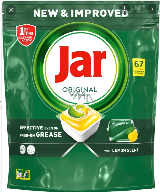 Jar Original All in One Lemon kapsle do myčky nádobí