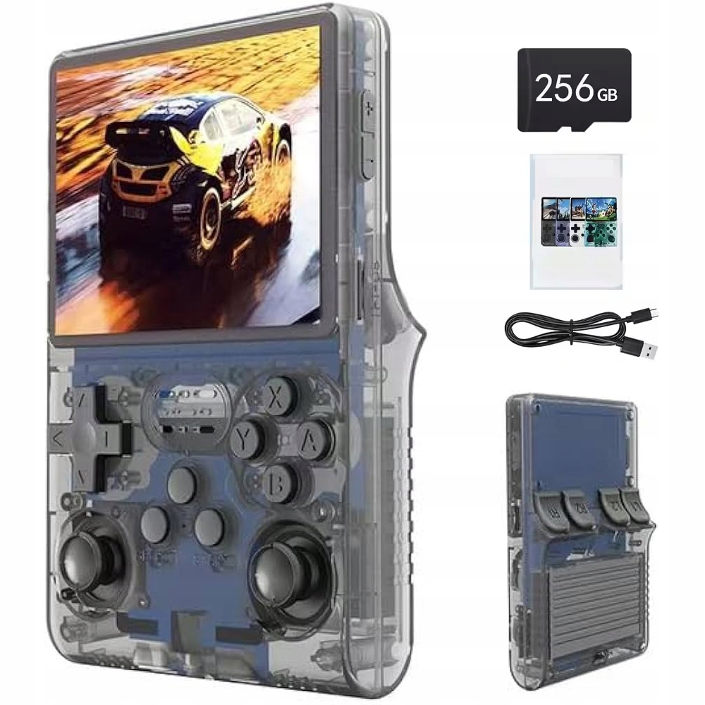 Konsola Przenośna 3,5" R40S Mini Do Gier Retro 30000+ Gierek karta 256GB