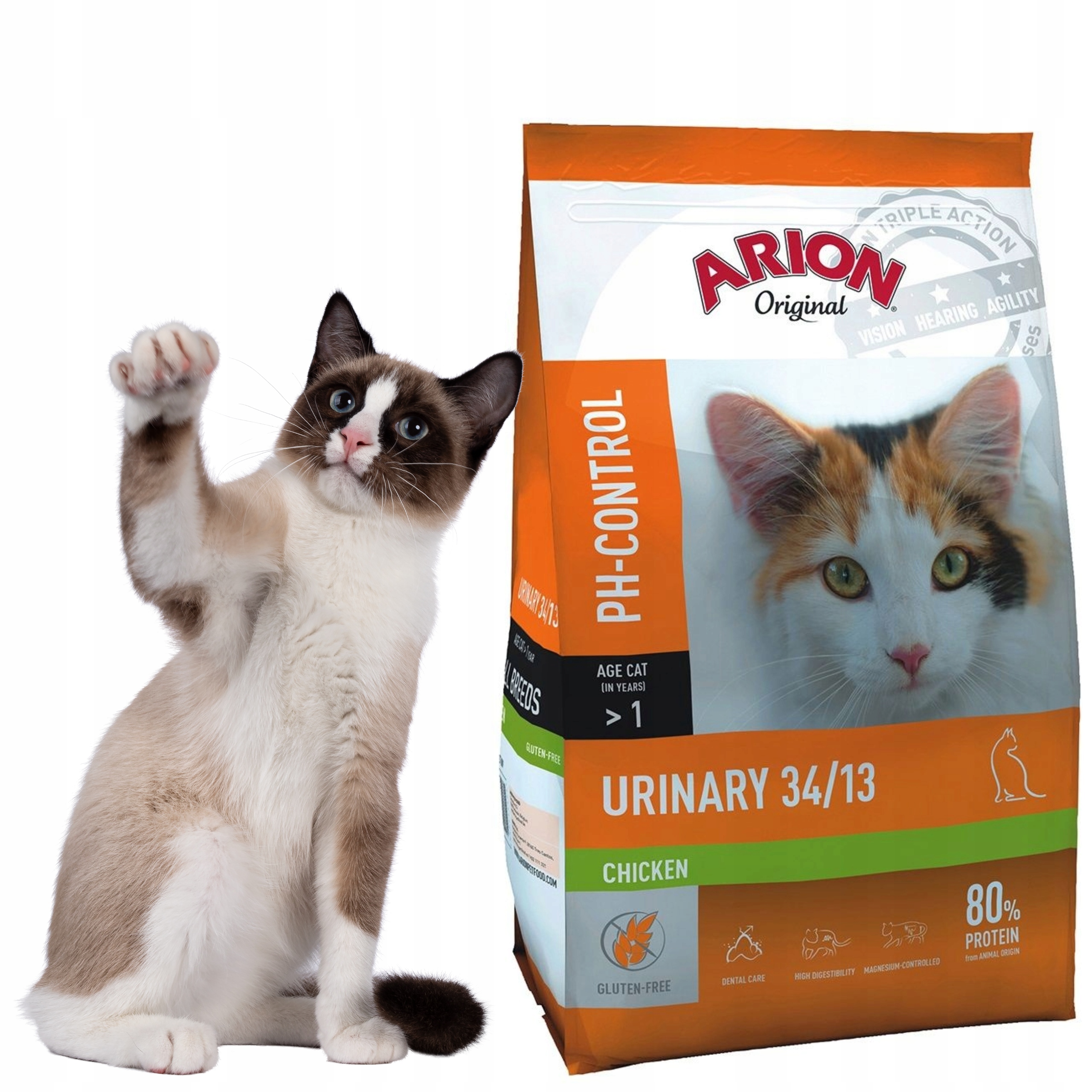 Levně Suché Krmivo Pro Kočky S Podporou Močového Ústrojí Arion Kuře 7,5 Kg