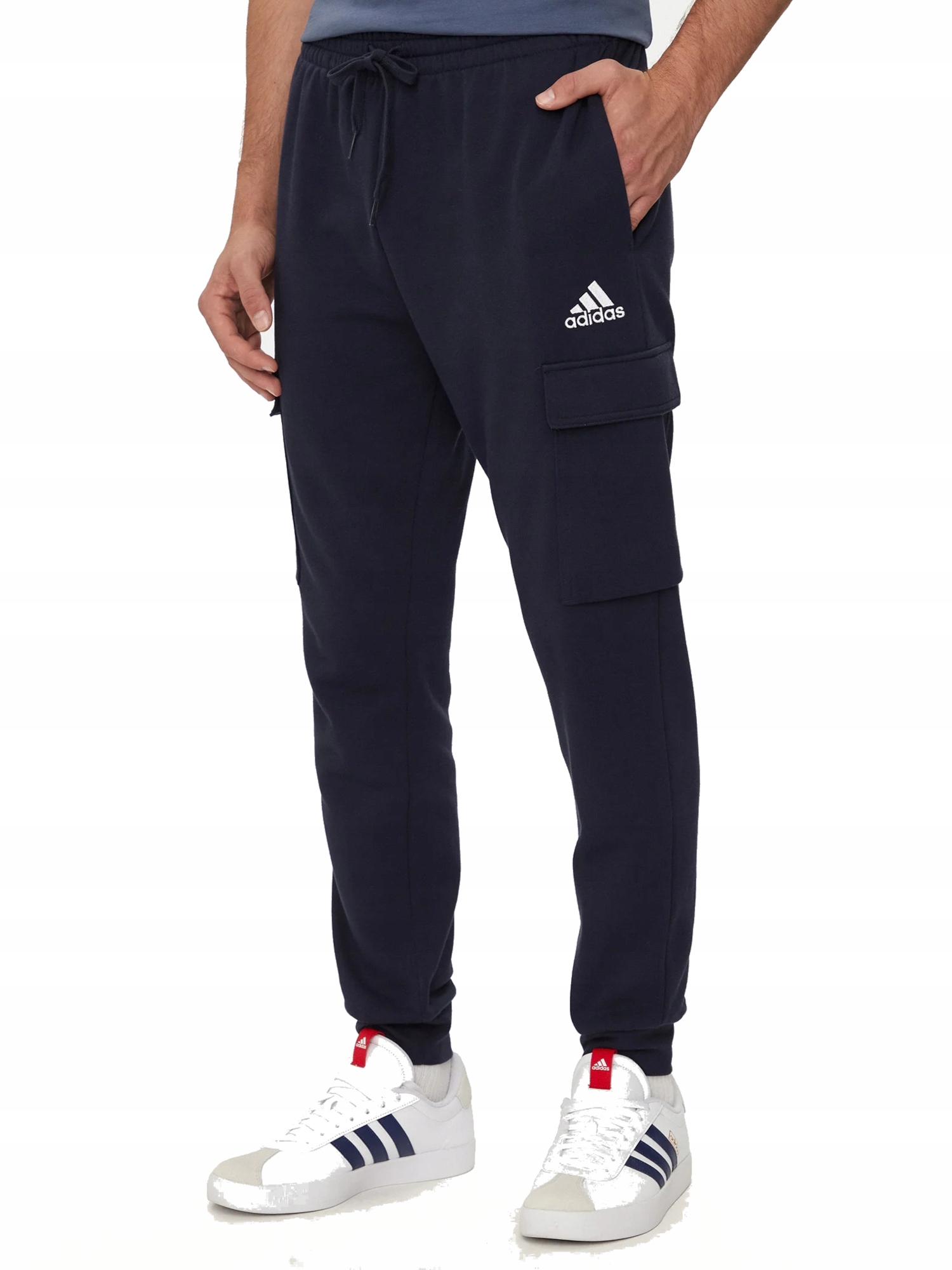 Pánské sportovní teplákové kalhoty Adidas HL2232 modré cargo L