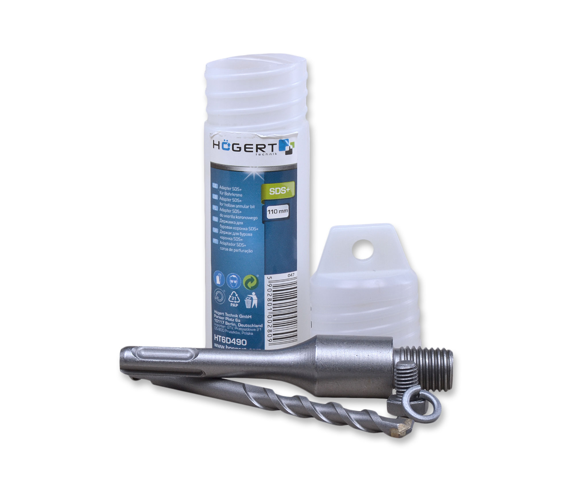 HOGERT HT6D490 ADAPTER SDS+ WIERTŁA KORONOWEGO