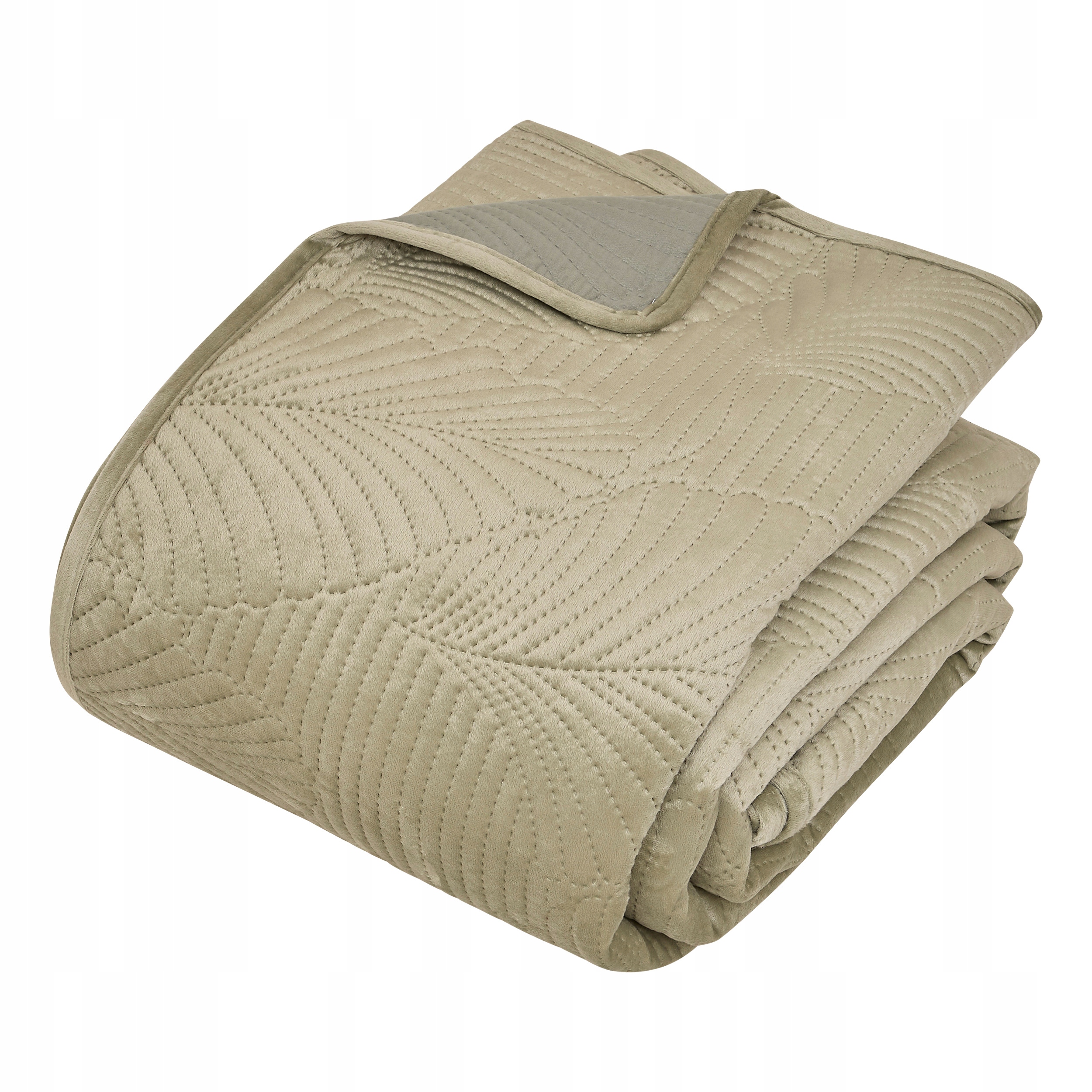 Přehoz na postel Olivea 240x260, zelený, reliéfní, olivový, dekorativní