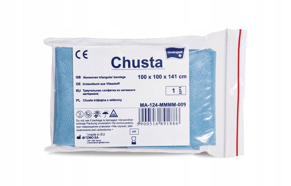 

Chusta trójkątna, podtrzymująca, włókninowa