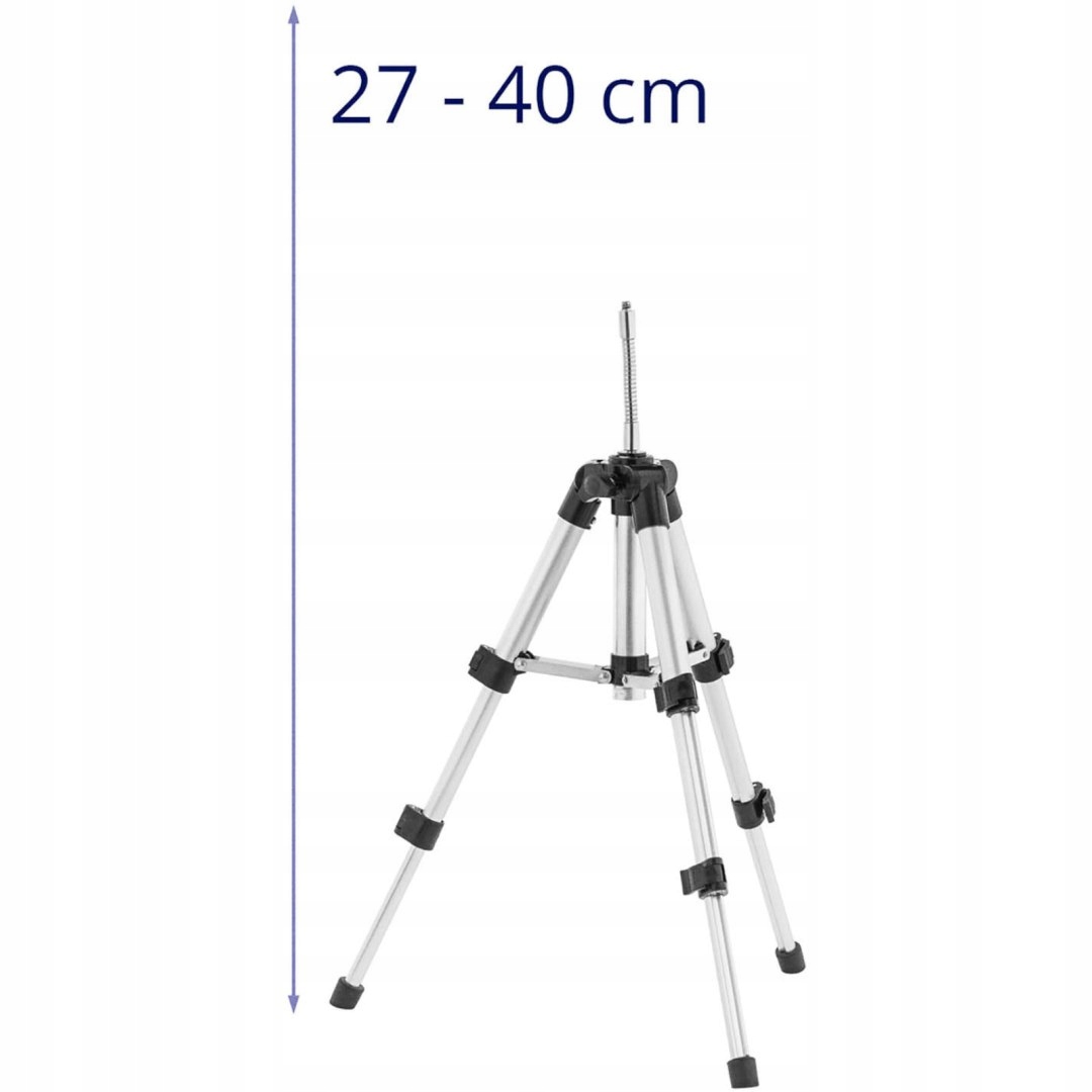 Statyw tripod do lasera krzyżowego aparatu 27-40 cm gwint 1/4'' Rodzaj statyw