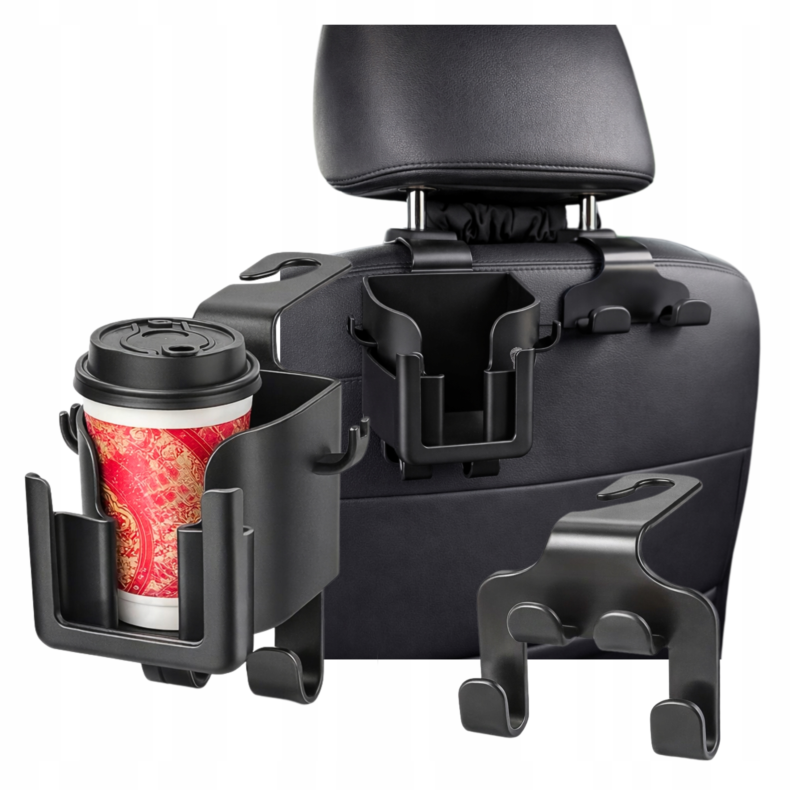 Uchwyt Na Kubek Organizer Samochodowy Na Zagłówek 2szt Auto Tył Napoje