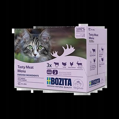 Bozita Multibox Masové kousky v omáčce 12x85 g