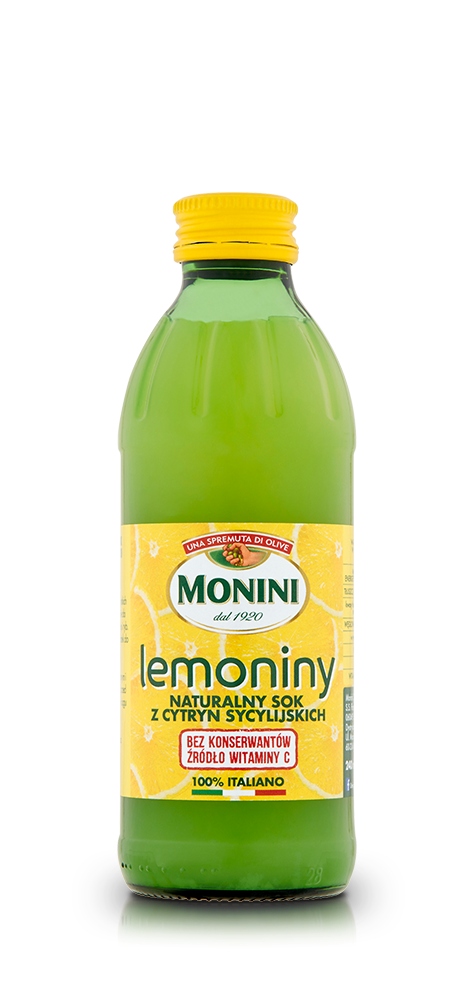 Монини лимонин натуральный лимонный сок 240 мл
