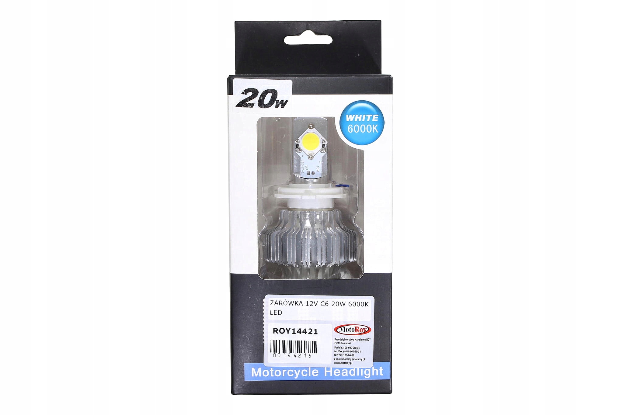 18436 - 12V C6 20W 6000K светодиодная лампа