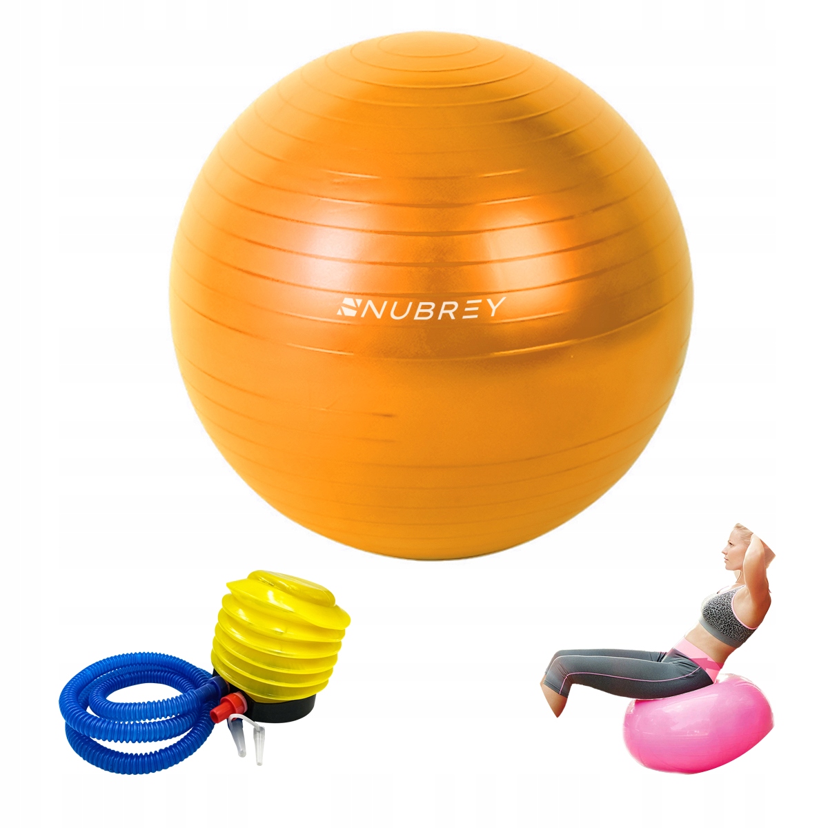 

Duża Piłka Gimnastyczna do Ćwiczeń Fitness +Pompka