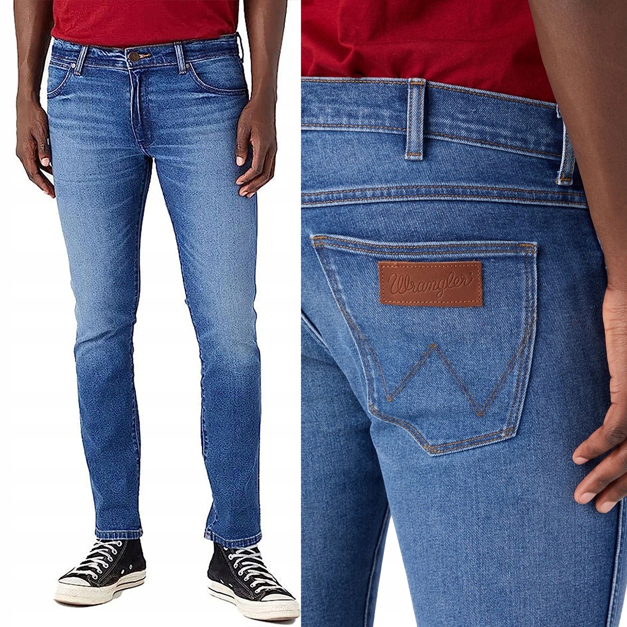 Wrangler Larston slim Cowboy Thermo Džins W38 L32