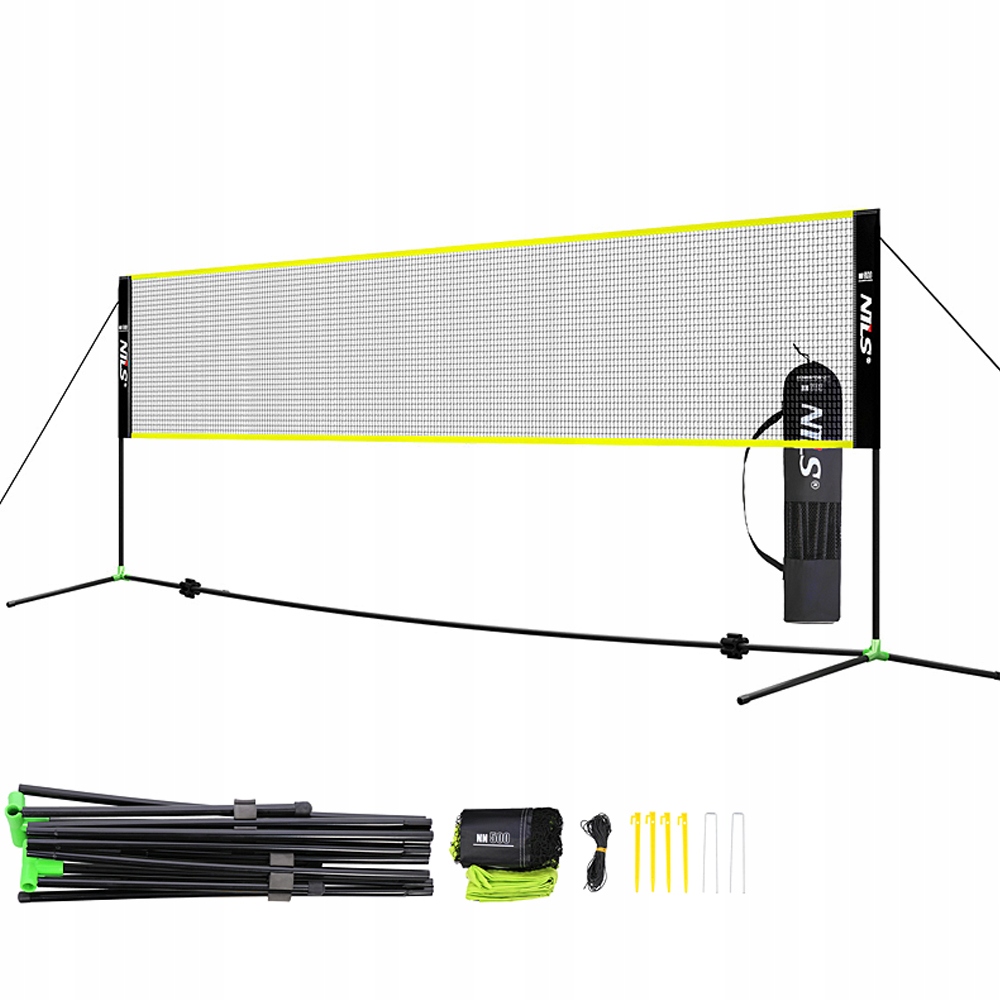 Sada Na Badminton Samostatně Stojící Síť S Rámem Pro Hru 500x155 Nils