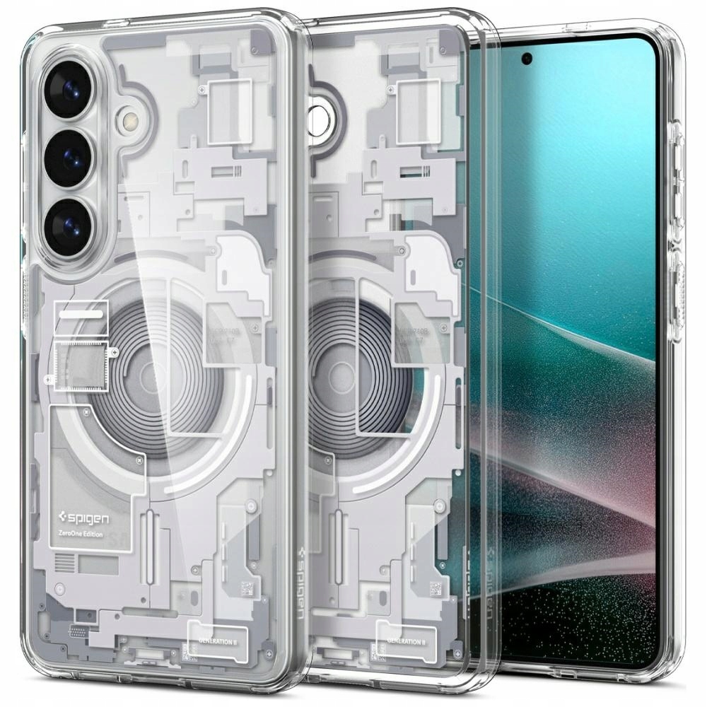 Etui do Samsung Galaxy S26 MagSafe Spigen białe z ochroną wstrząsów slim