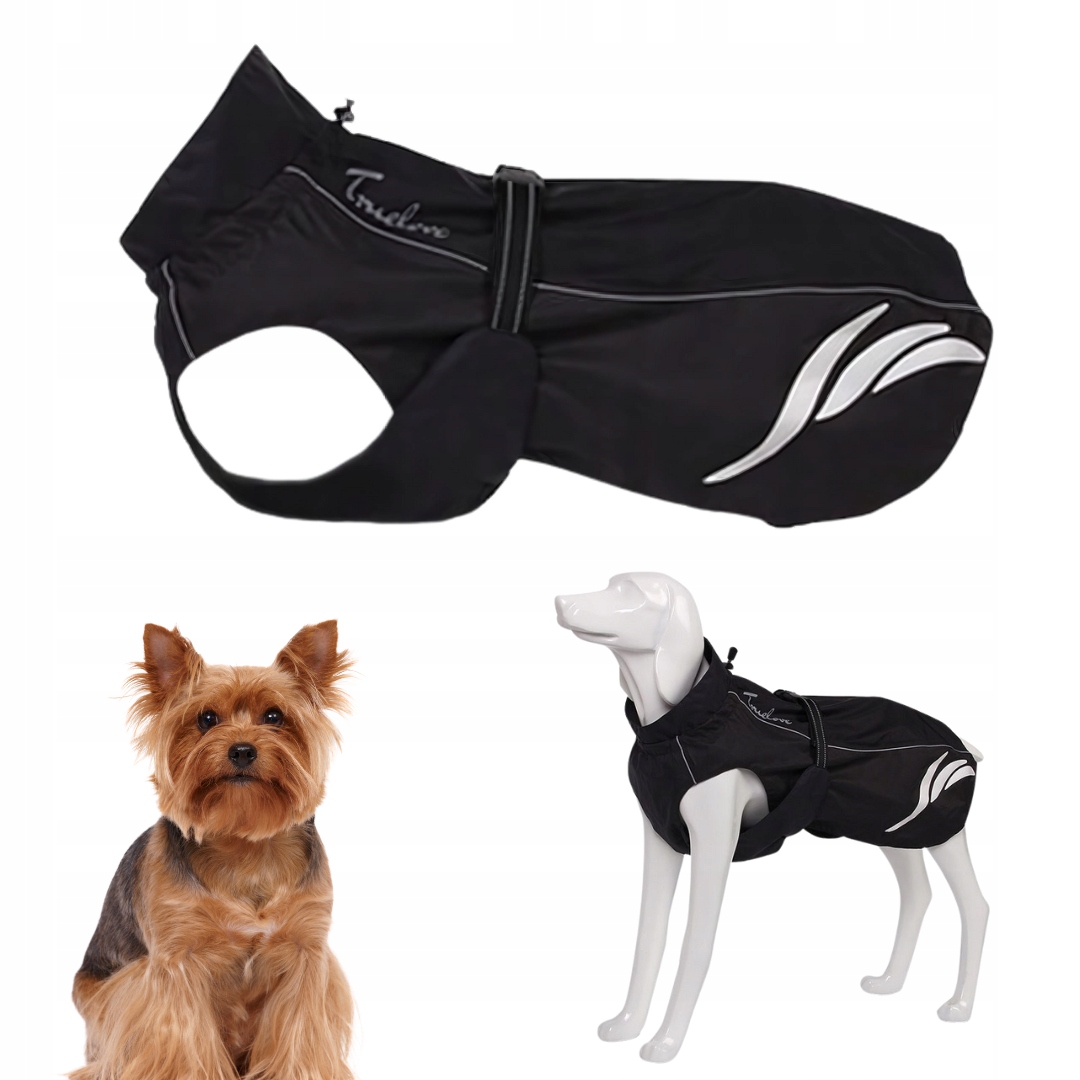 Levně Voděodolná bunda pro malého psa Truelove Comfort Xs reflexní 27 cm