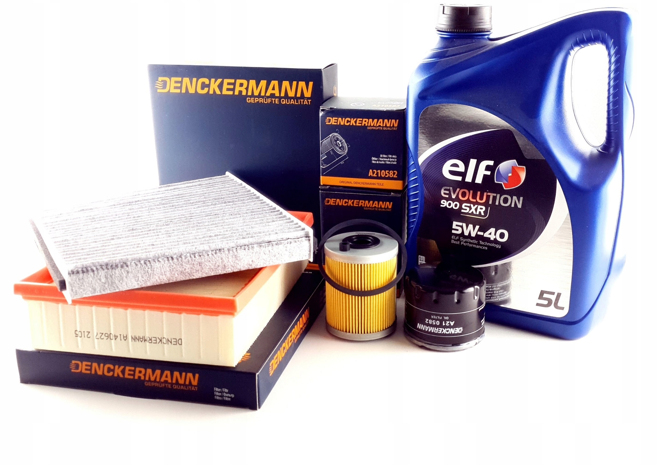 

4 Filtry Olej 5W40 Elf Renault Laguna II 1.9dCi