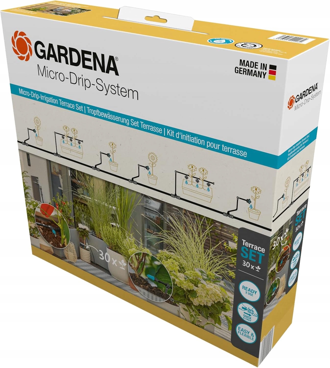 Gardena Micro-Drip Terasová sada 30 rostlin Zavlažování 13400-20