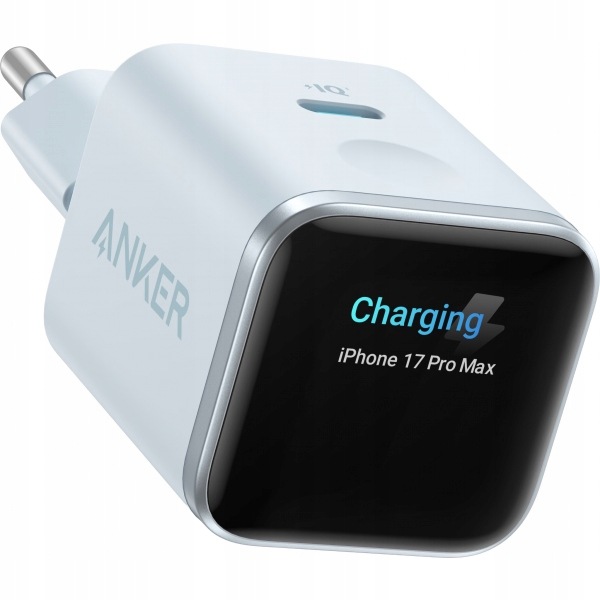 Org Ładowarka sieciowa Anker Nano Usb-c 45W z wyświetlaczem Niebieska