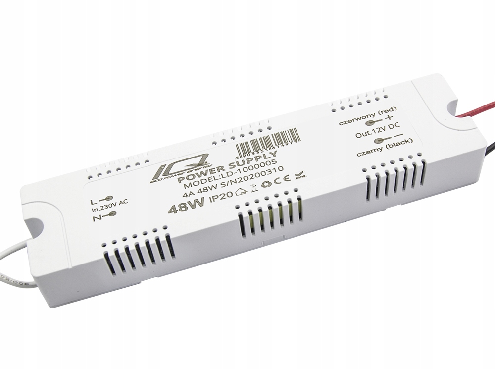 Zasilacz 12V 48W 4A MEBLOWY TAŚMY ŻARÓWKI LED