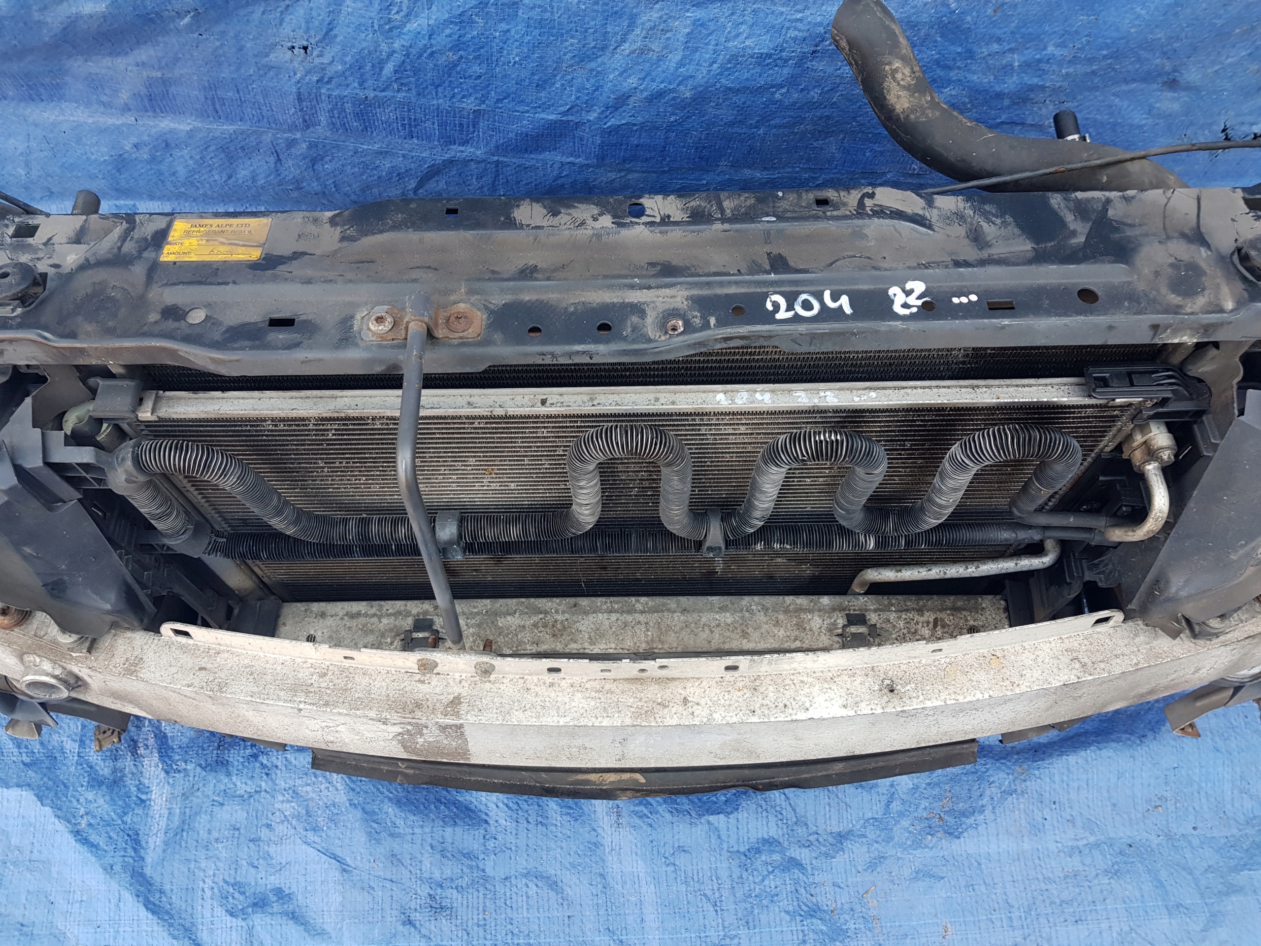 support panel for radiators radiator MERCEDES W204 2.2 CDI