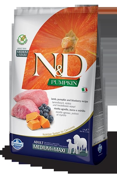Farmina N&amp;d Pumpkin Grain Free Canine Adult Medium&amp;Maxi Jehněčí