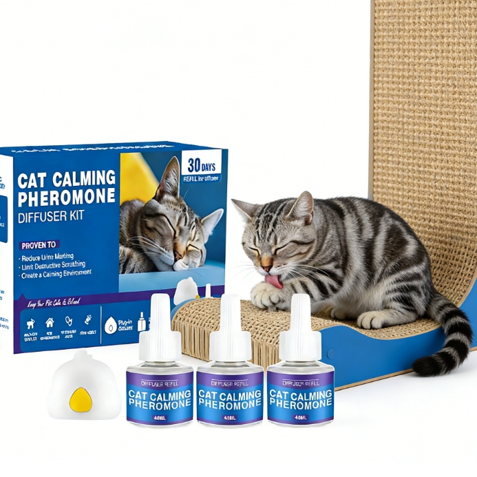 Uklidňující Feromony Pro Kočky – Difuzér 3 Náplně 48 ML, Klid V Domácnosti