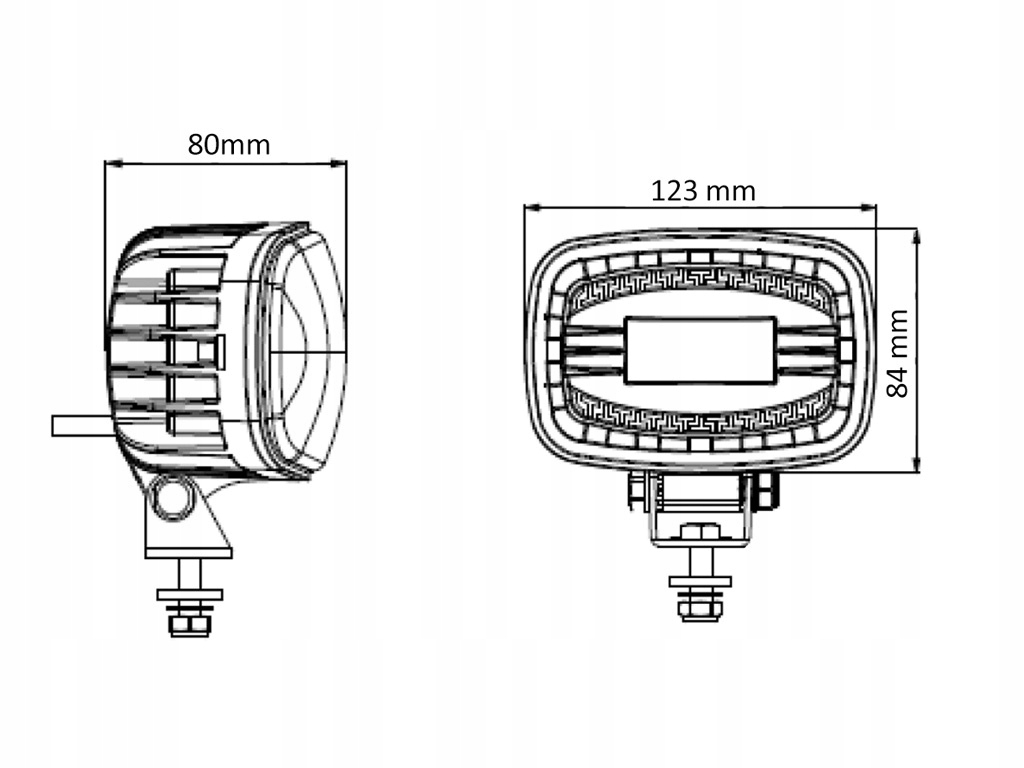 1 - СИГНАЛЬНАЯ ЛАМПА BLUE SPOT LINE ВИЛОЧНЫЙ ПОГРУЗЧИК