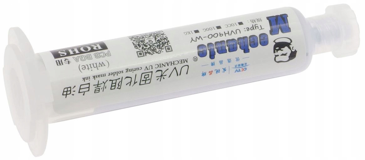 Solder Mask SOLDERMASKA LVH-900, lakier UV, biała, Mechanic, MECH-017 Stan opakowania oryginalne