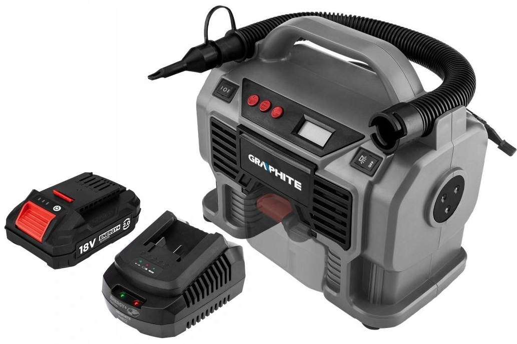 Aku Kompresor Graphite Akumulátor 2AH Energy+ 18V Set 58GE113 58GE131 Kpl.