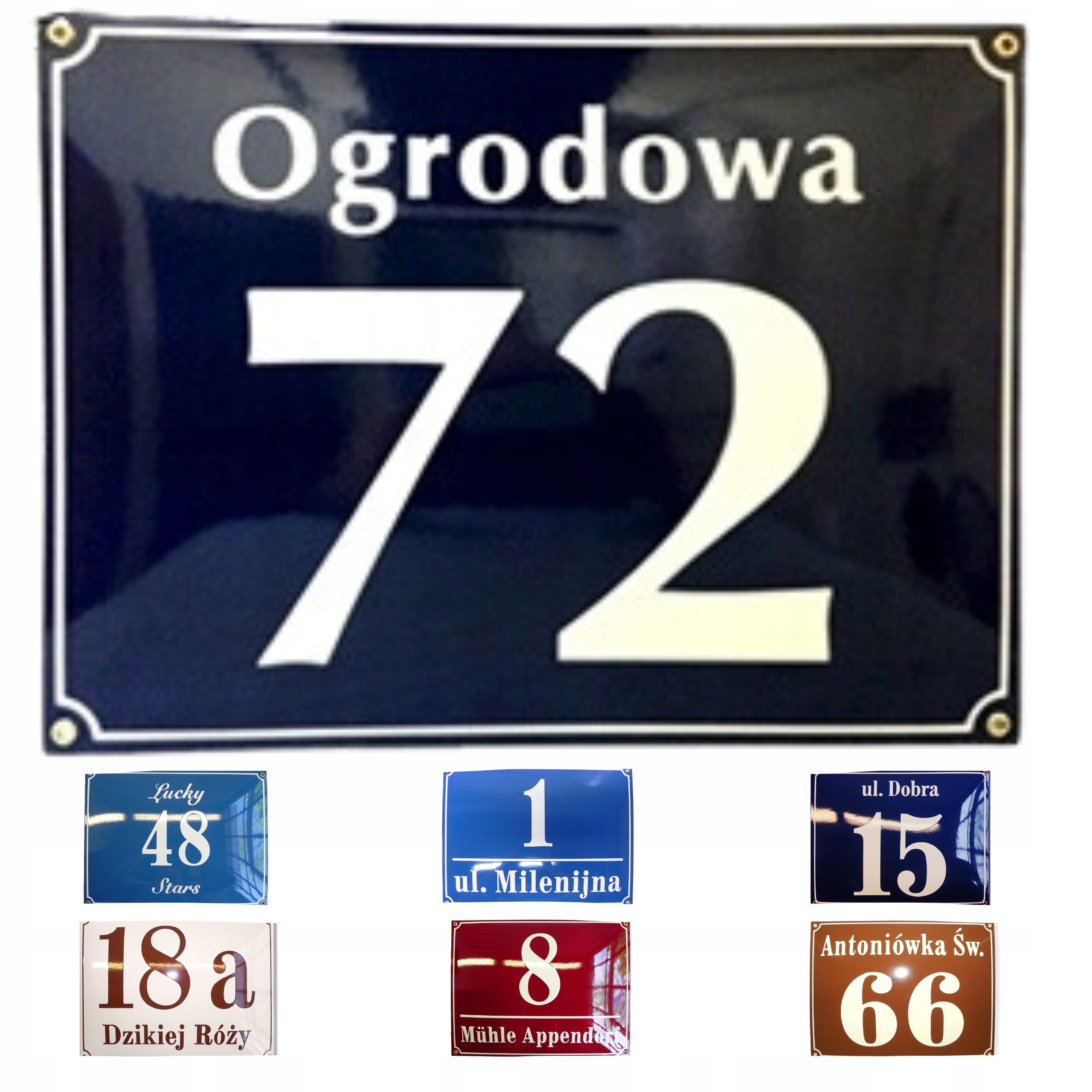 Adresová Tabule Číslo Domu Kovová Tabule Na Dům 30x40 CM Smaltovaná