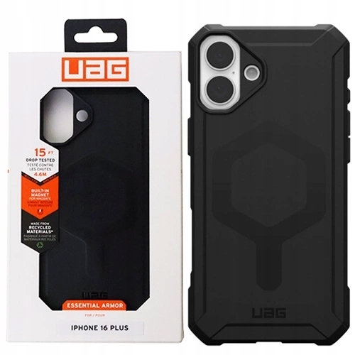 Pouzdro Obal Pro Apple Iphone 16 Plus Uag Essential Armor Magsafe Black