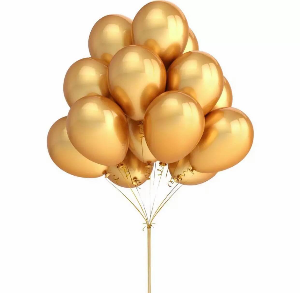 

Balony Złote Metaliczne Duże Wesele 25 Szt