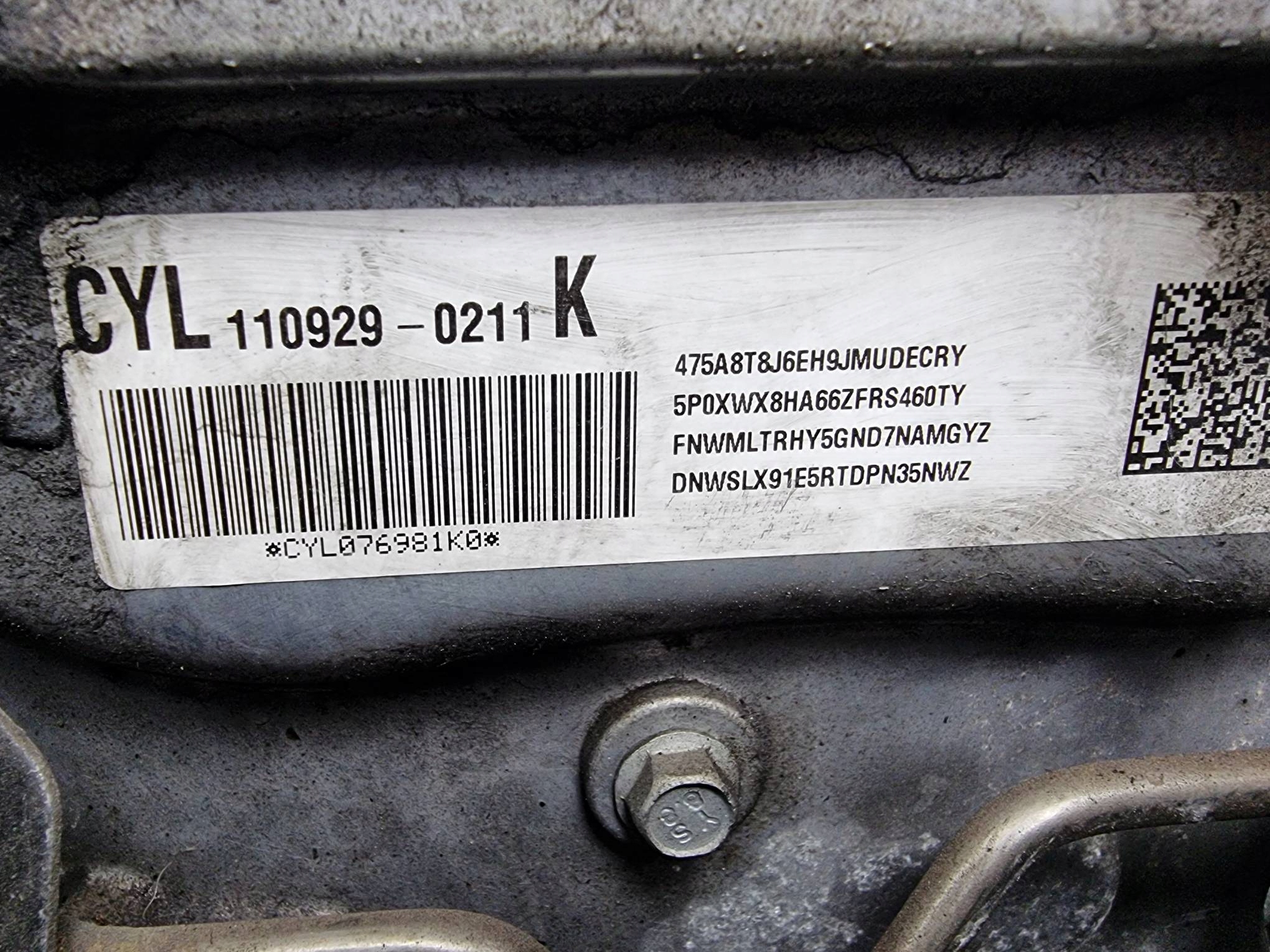 engine complete Z20D1 2.0 VCDI 163 KM CHEVROLET CRUZE